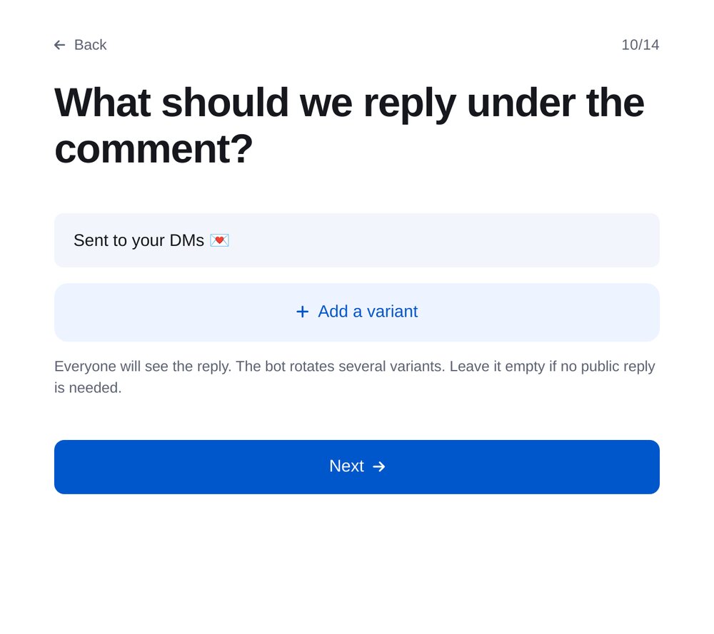 Antwort auf den Kommentar – Einstellungsansicht in ETOCHATBOT