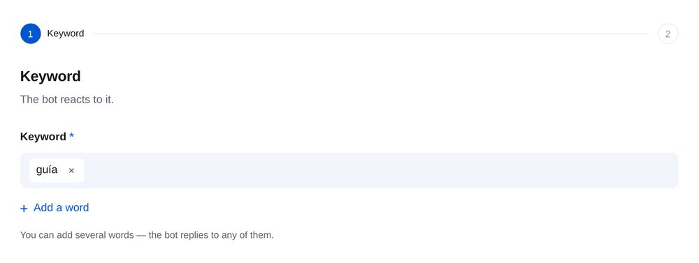 Configurar respuestas frecuentes en ETOCHATBOT