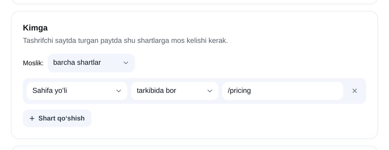 Kimga yozish — ETOCHATBOT sozlash ekrani